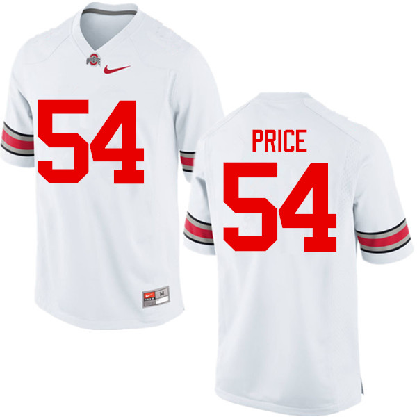 Men Ohio State Buckeyes #54 Billy Price College Football Jerseys Game-White